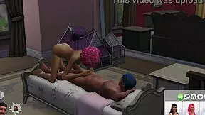 Step brother and step sister Erika Acharya get caught by step father during their wild group banging session