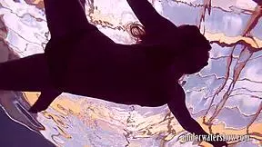 Lucy Strips Bikini Underwater in Pool Teasing Solo Session