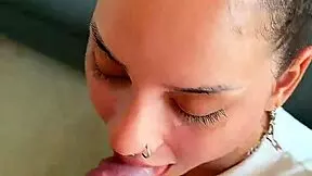 I Swallow Every Drop - Brunette Nasty Latina Deepthroat POV