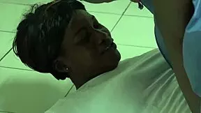 Beautiful West African porn model meets for intense BBC fuck and creampie finish