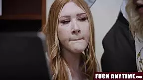 hey, that milf boss is totally down for her employees to bang her big ass in a wild 3some 😈