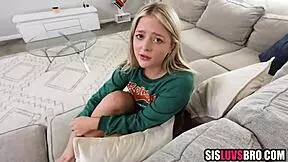 In POV, I help my step sister lose her virginity with blowjob, fucking, and deepthroat in hardcore session.