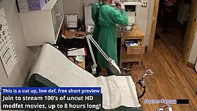 Dr. Tampa's lesbian torment clinics feature Olivia Kassady screaming in the hospital with toys and handcuffs.