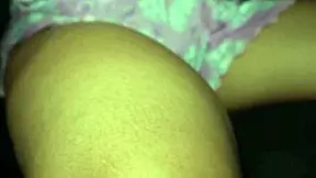 ups my colombian stepsister's skirt while she rides cowgirl.