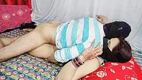 Bhabhi pleases her step brother-in-law in a homemade setting.