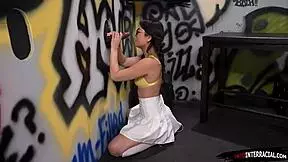 Lulu Chu Sucks BBC Gloryhole