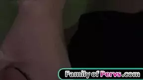 Stepdaddy squeezes my nipples