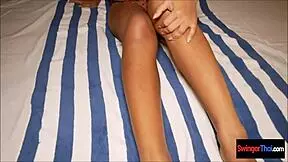 shy thai amateur teen 18+ie gives blowjob then missionary fucking.