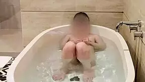 Japanese College Student Bathes