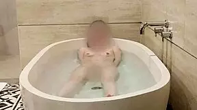 Japanese College Student Bathes