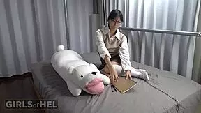 asian student too horny for homework does butt play masturbation with multiple orgasms