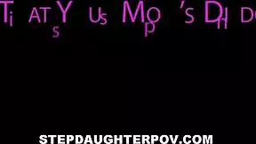 Hot petite asian teen orgasms during family sex with stepdad after caught with toy!