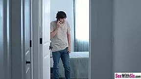 hot stepsister teen 18+ comes pretty horny and wet and wanted hardcore fucking with big cock