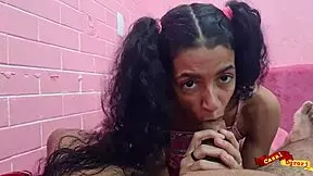 So my latina stepdaughter is sucking me off for cash, getting real intense