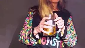 Bonneyuwu - 15 08 pijama masturbacion dildo y peluche