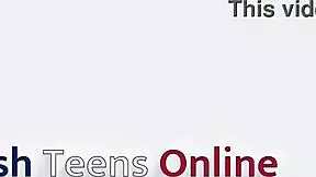 two teen 18+ students sneak in for a posh handjob at the party