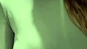 Stepmother caresses her milky tits to orgasm