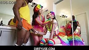 Aubree Valentine and Kimmy Kim at pride parade free use