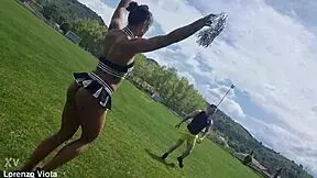 french cheerleader gets destroyed in anal dp atm 😱