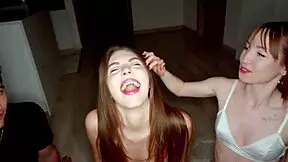 Party Bottle Game Leads To Amazing Orgy With Face Fucking