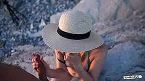 No barriers to love? Young couple fucks on the beach