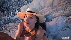 No barriers to love? Young couple fucks on the beach