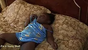 Black midget lady sucks white boner in interracial cowgirl riding session with petite body