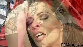 British Lesbians Pleasing Each Other With Toys.