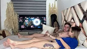 i make two horny latinas suck my cock together