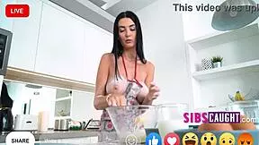 nude baking leads to barebacking with step family