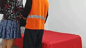 antonella and her sister's boyfriend in a kinky roleplay scenario