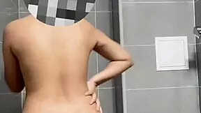 Young student feels beautiful today in her first time.