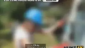 Hunt4k Fanta Sie meets old hunter in public