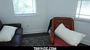 tiny latina teen step daughter with big tits faces step dad in intense encounter - sadie pop sergeant miles