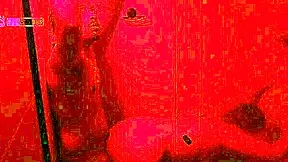 girl enjoys shower time