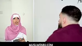 Muslimtabu - Sexy Arab Hijab Student Paulina Ruiz Visits Her Big Cock Teacher At His Home!