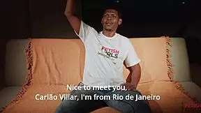 Interview With Pretty Brazilian Carlao Villar In Casting