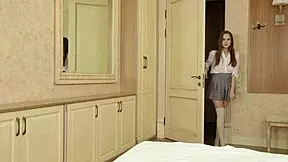 Hot Virgin Brunette Abel Rugolmaskina Masturbates in Petite Russian Scene