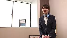 Flight attendant in hardcore AV.