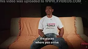 Interview With Pretty Brazilian Carlao Villar In Casting