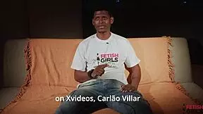 Interview With Pretty Brazilian Carlao Villar In Casting