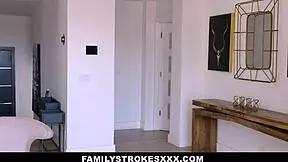 Hot Blonde Teen 18+ Turns on Stepdad During Yoga Then Fucks Him