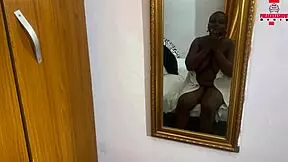 Thick black girl makes big cocks cum in homemade scene.