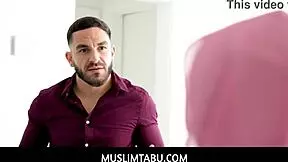 Muslimtabu - Sexy Arab Hijab Student Paulina Ruiz Visits Her Big Cock Teacher At His Home!