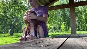 I was walking in the woods and saw a bored beauty i lifted her mood with my dick
