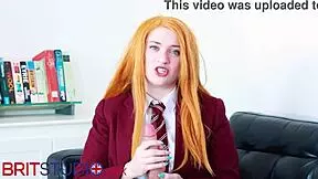 As Victoria Greene, I give joi in my uniform