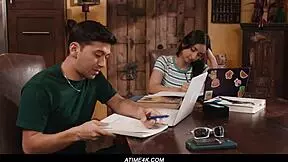 big titty fuckdoll hailey rose saves his ass with her knowledge, right?