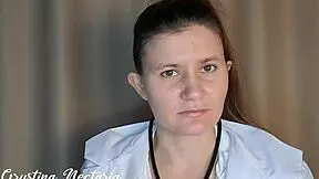 toxic russian doctor tried to dominate in exam but got her mouth fucked asmr