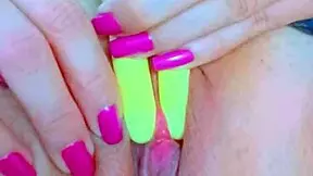 shaved pink perfect pussy latina college girl plays with her cute toy for orgasm