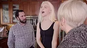 Blonde Step Mom And Teen 18+ Sharing Cock.